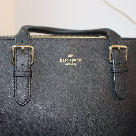 Kate Spade Black Leather Satchel - Picture 2 of 11